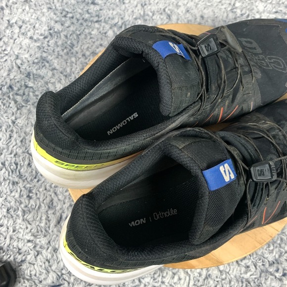Salomon Speedcross 6 Sneakers Mens 12 Womens 13 Black/Surf The Web Shoes 472023‎ main image 9
